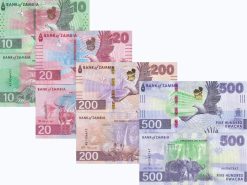 Zambia Set 4 Pcs 10 20 200 500 Kwacha UNC