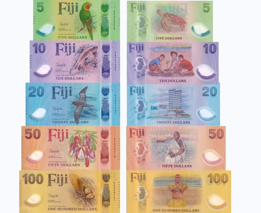 Fiji Islands P.125-129 5 -100 Dollars (2026) Polymer UNC